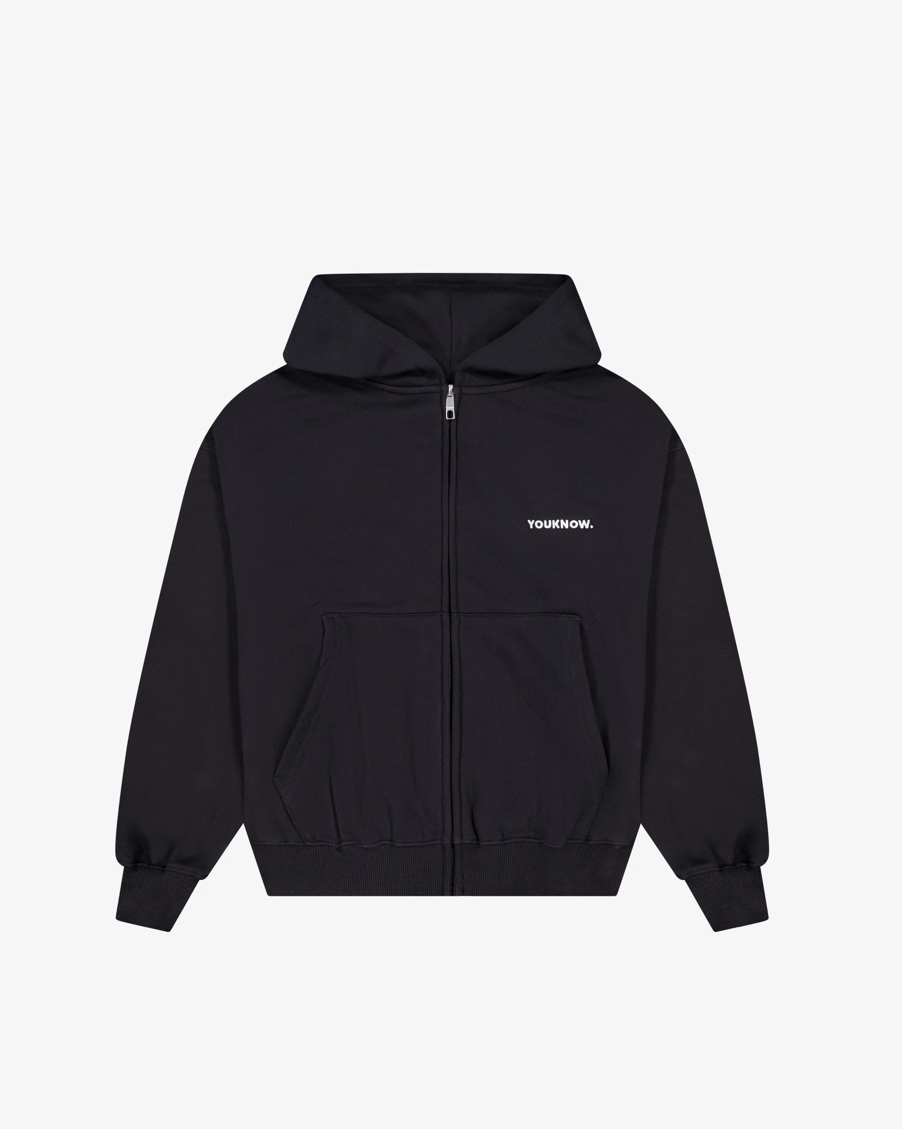Core Zip Up Hoodie | Black