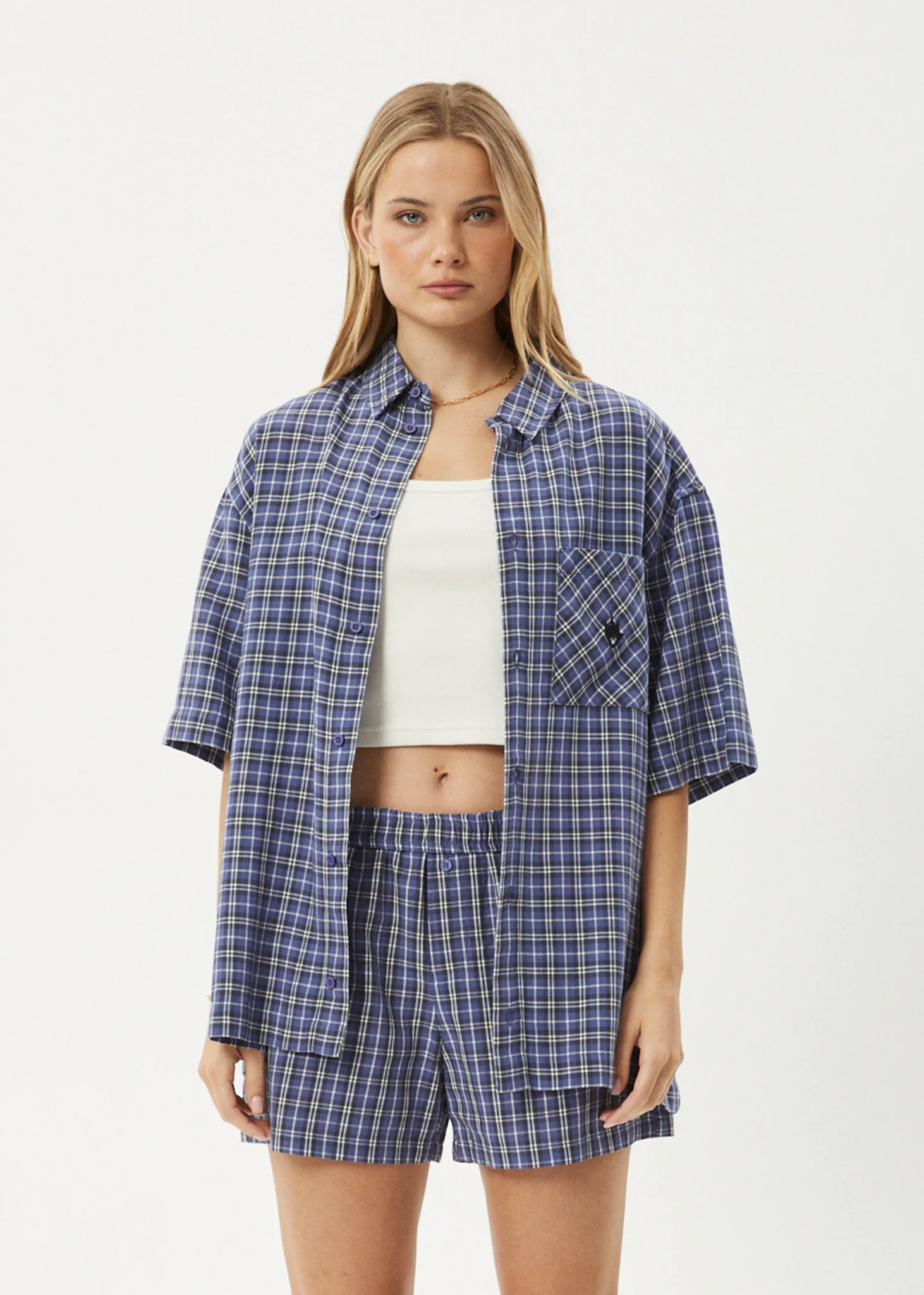 AFENDS Mens Shipwreck - Short Sleeve Shirt - Marlin