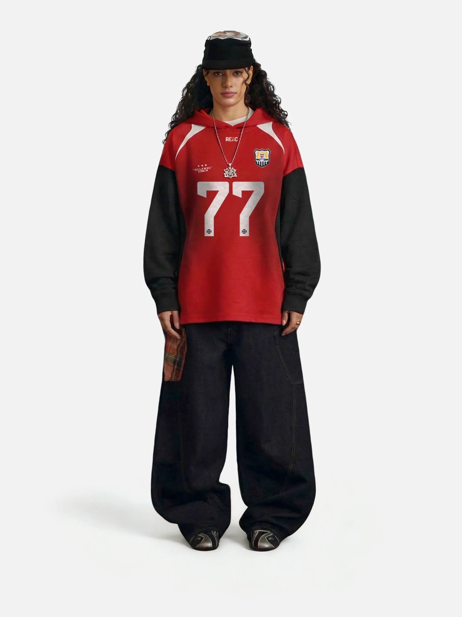 Aelfric Eden 77 Color Blocking Pullover Hoodie