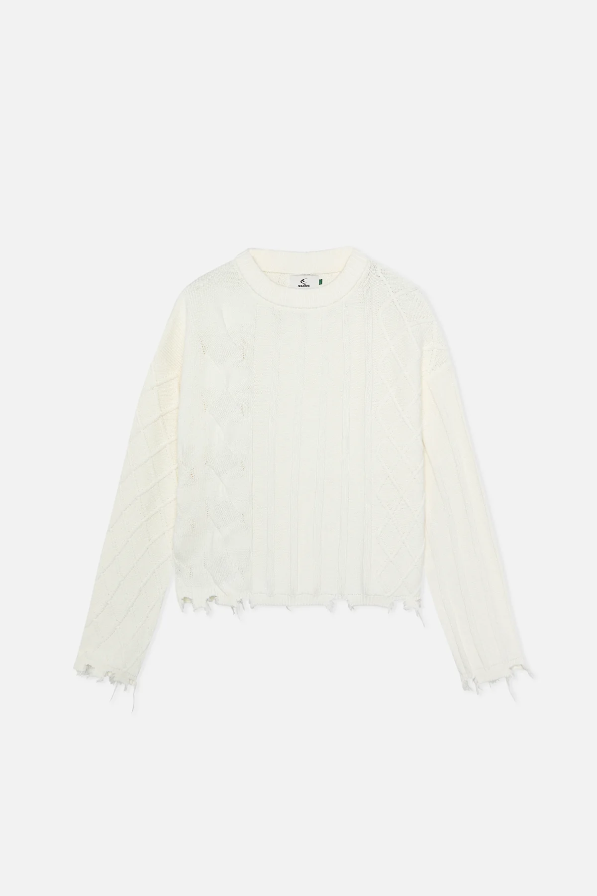 Oversized White Trench Jersey