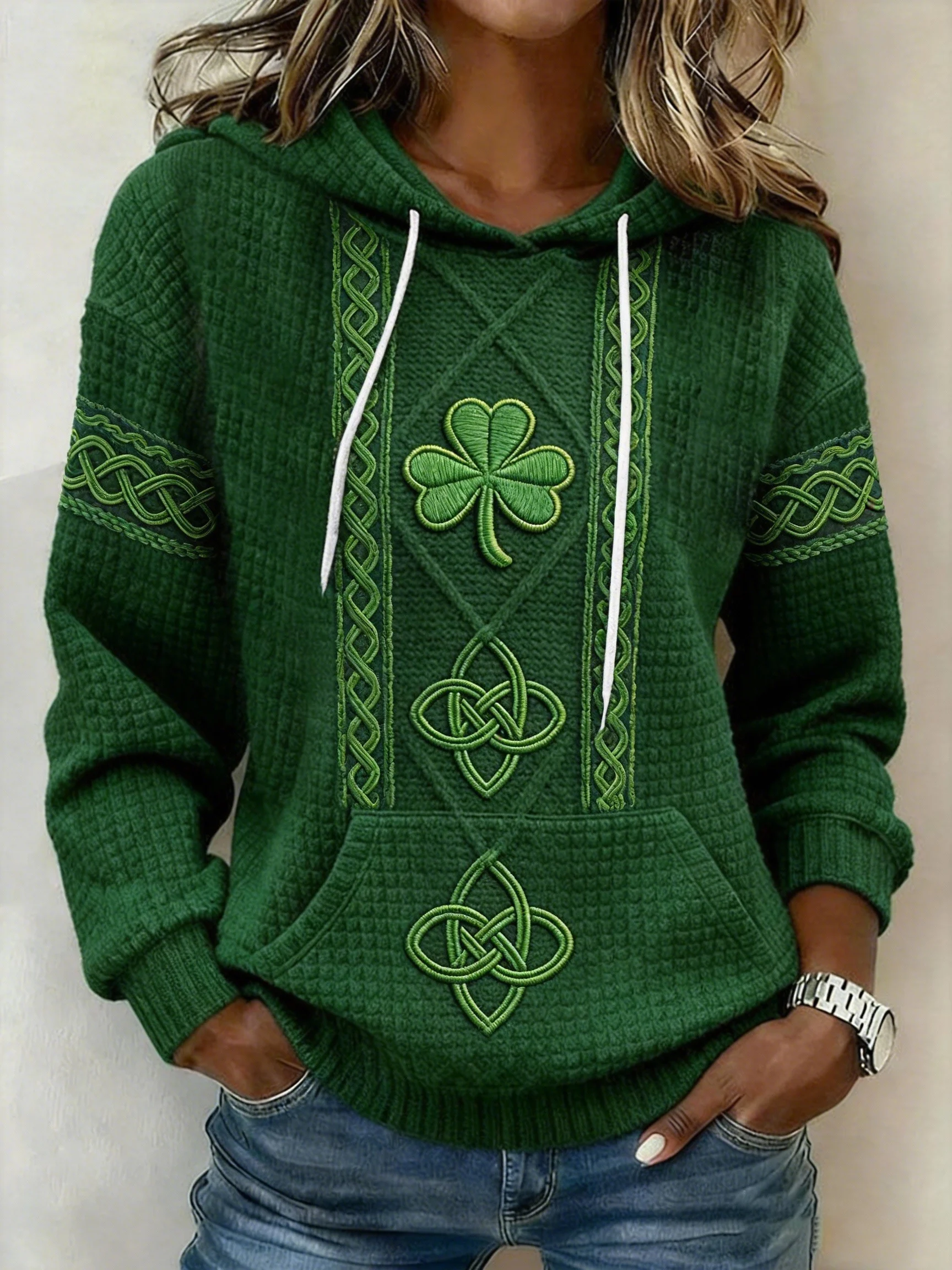 Women's St. Patrick's Day Knit Sweatshirt