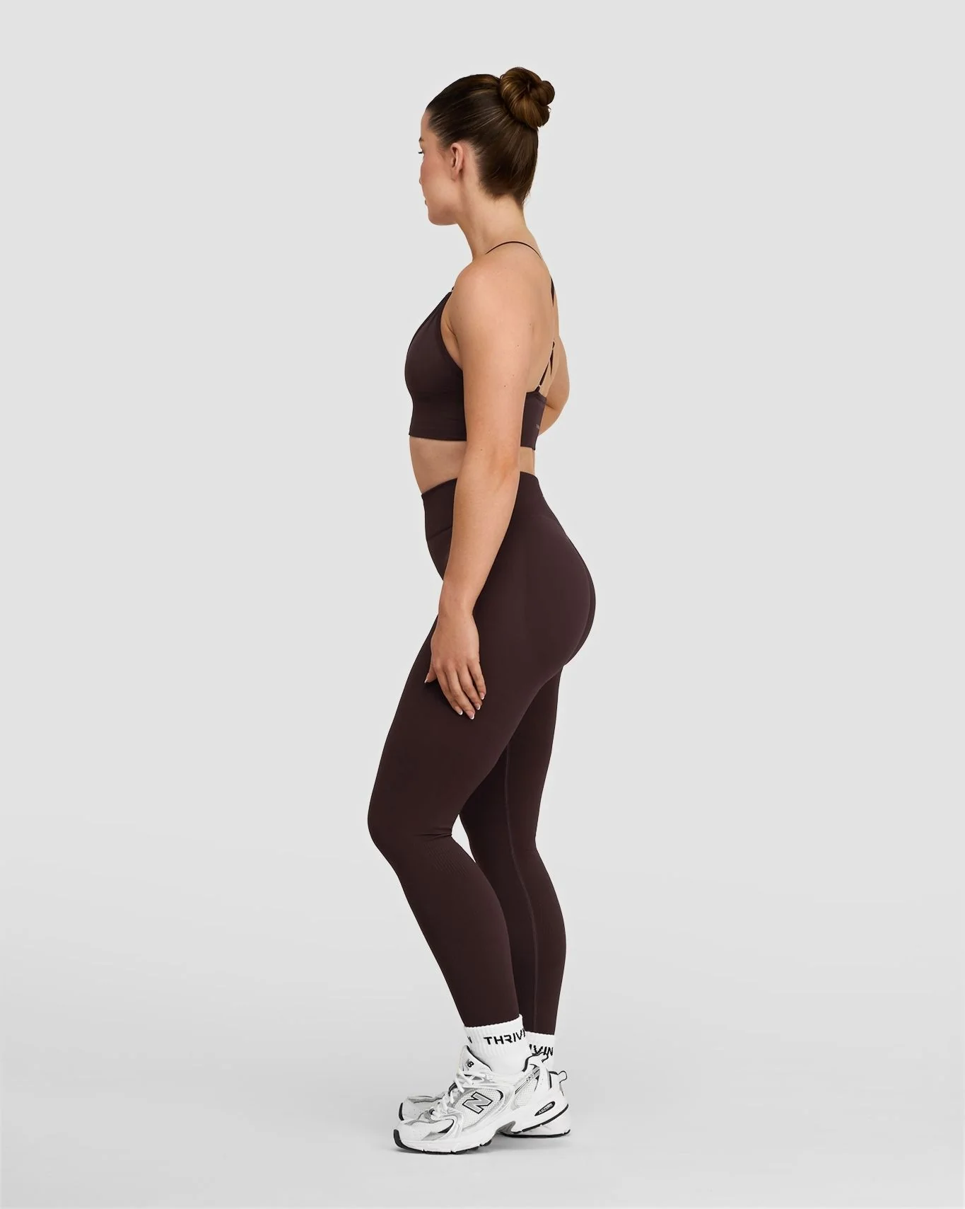 Elevate™ Sculpting Mid Waist Scrunch Leggings | Coffee