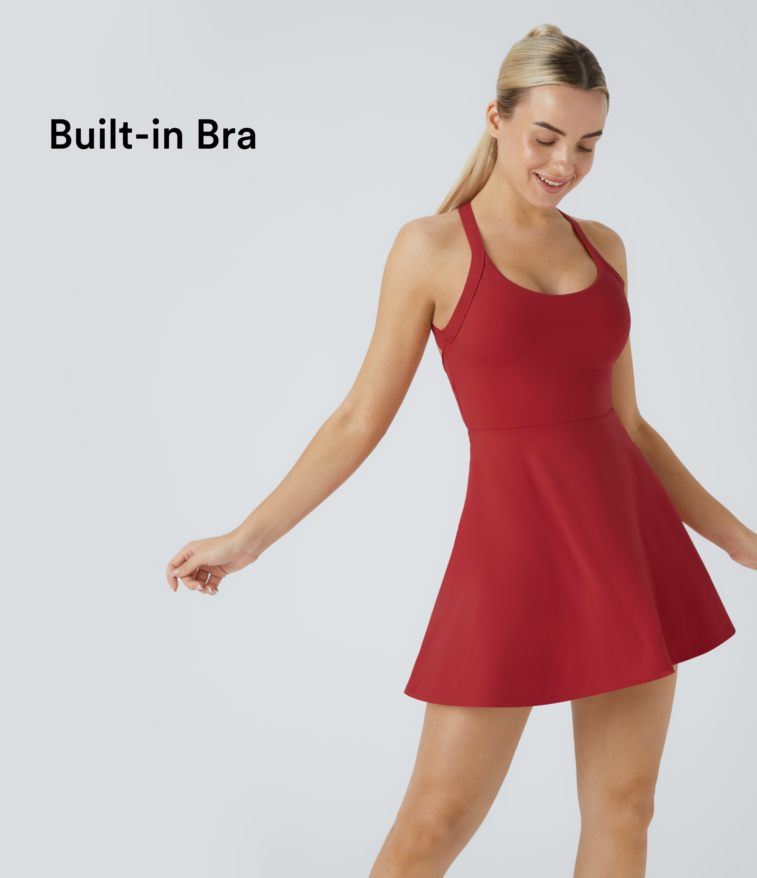 Backless Twisted Active Dress