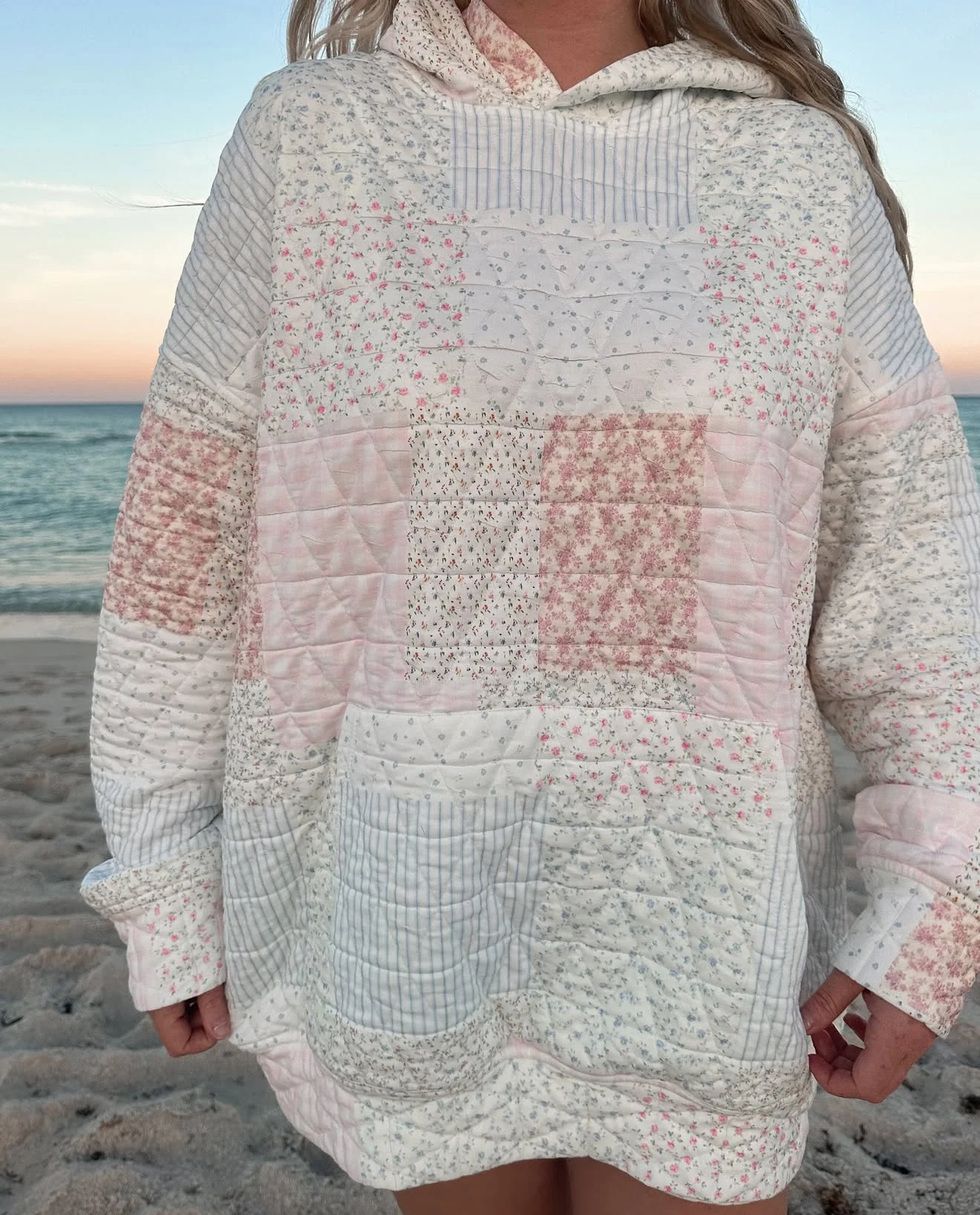Quilted Pastel Hoodie