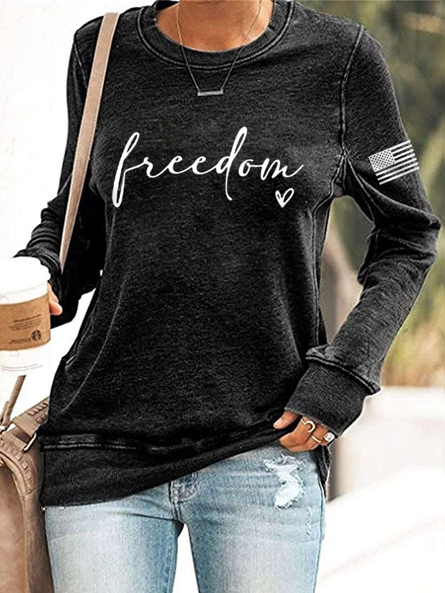Women's Freedom Charlie Kirk Sweatshirt