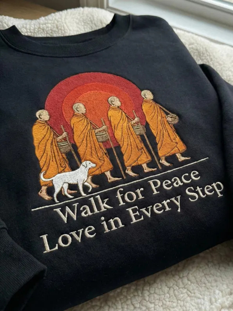Walk For Peace Love In Every Step Women's Sweatshirt
