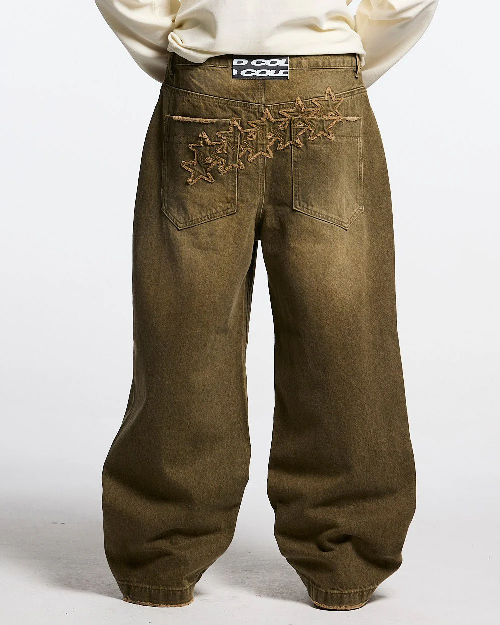 DISTRESS STARS V2 PANTS BROWN DENIM