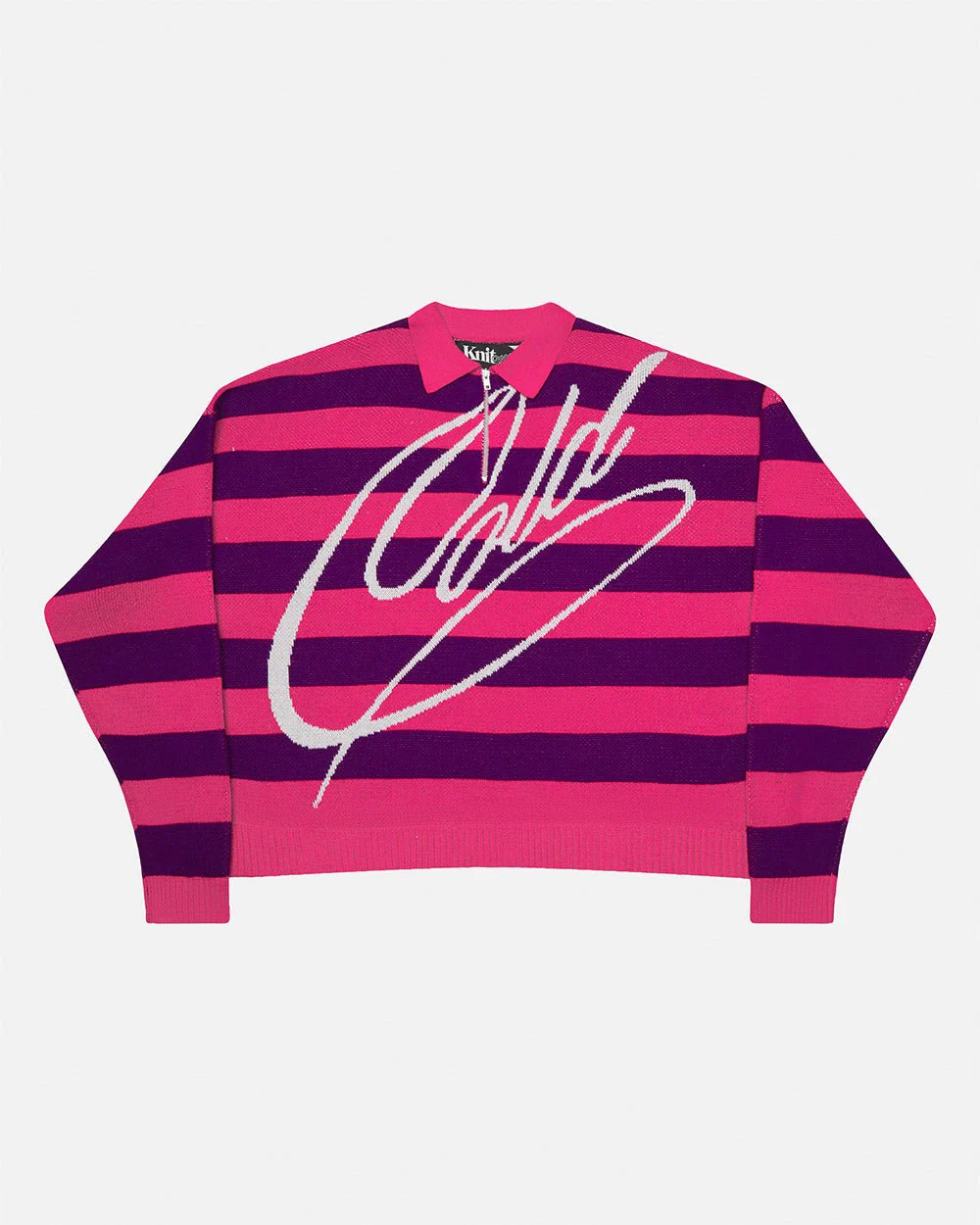 COLD BRICK POLO KNIT PURPLE & PINK