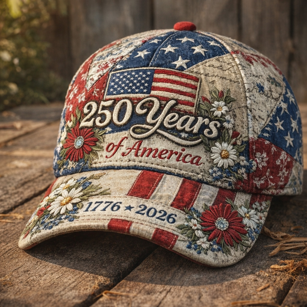 US 250th Anniversary Art Print Casual Hat