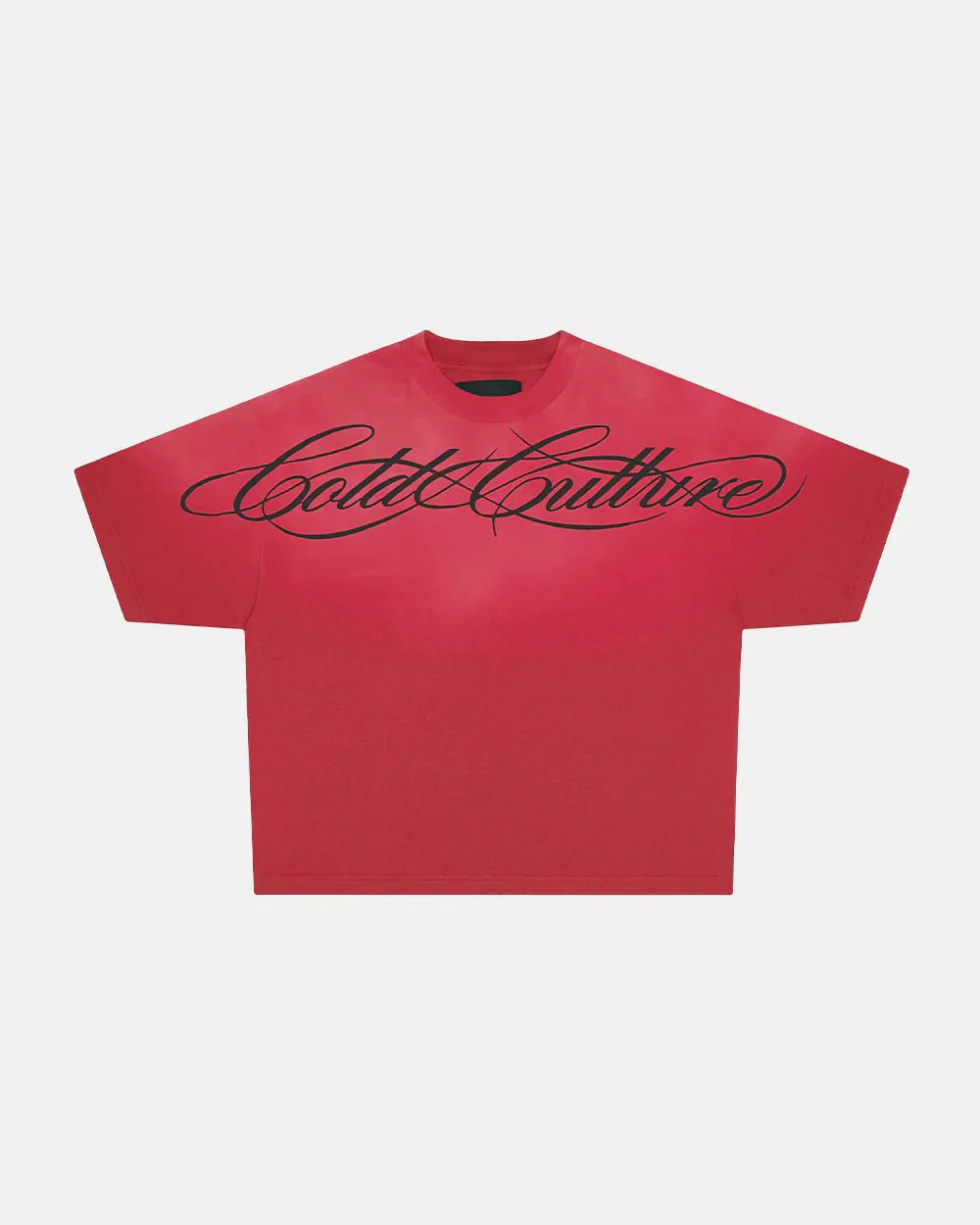 CROSSED SCRIPT TEE RED