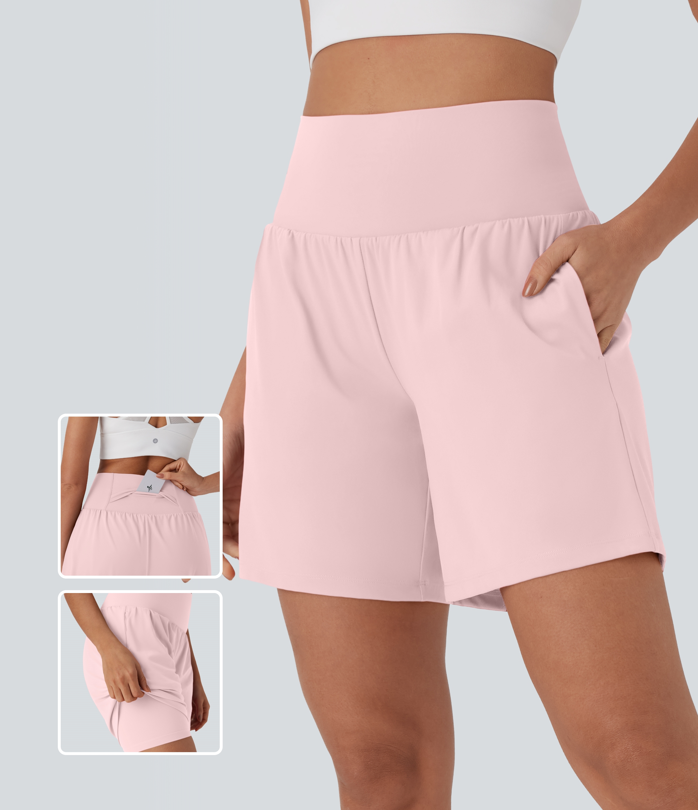 Softlyzero™ Airy Super High Waisted 2-in-1 Cool Touch Yoga Shorts 7
