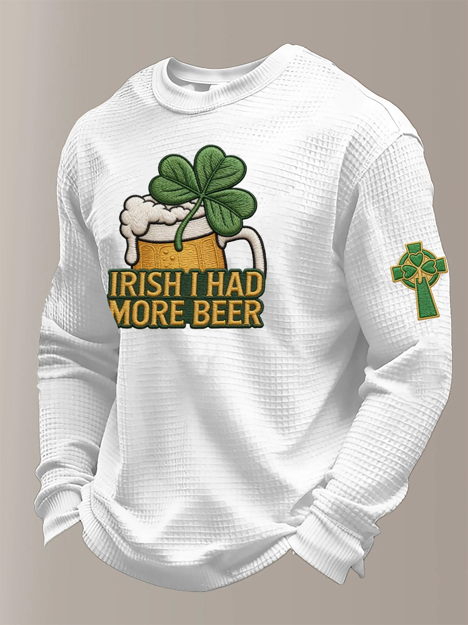 Men's St. Patrick's Day Printed Long-Sleeved T-shirt-Fast Shipping