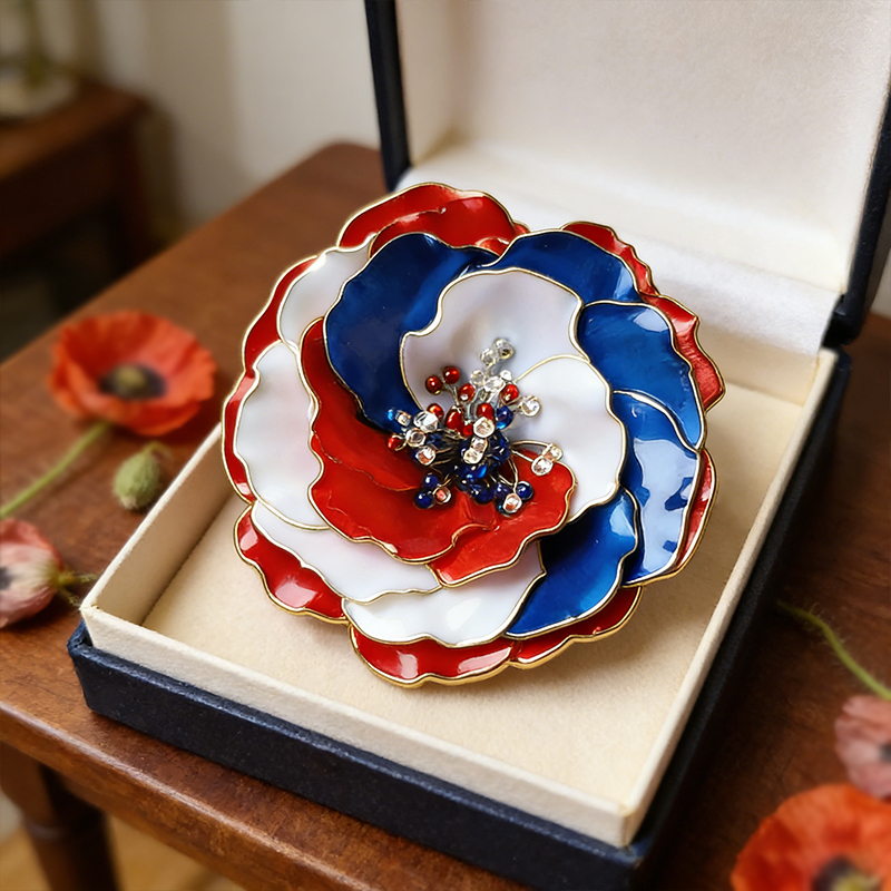 Unisex US Memorial Day Exquisite Brooch