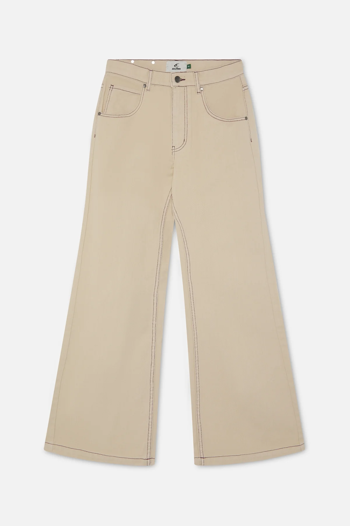 New Flared Ecru Pants