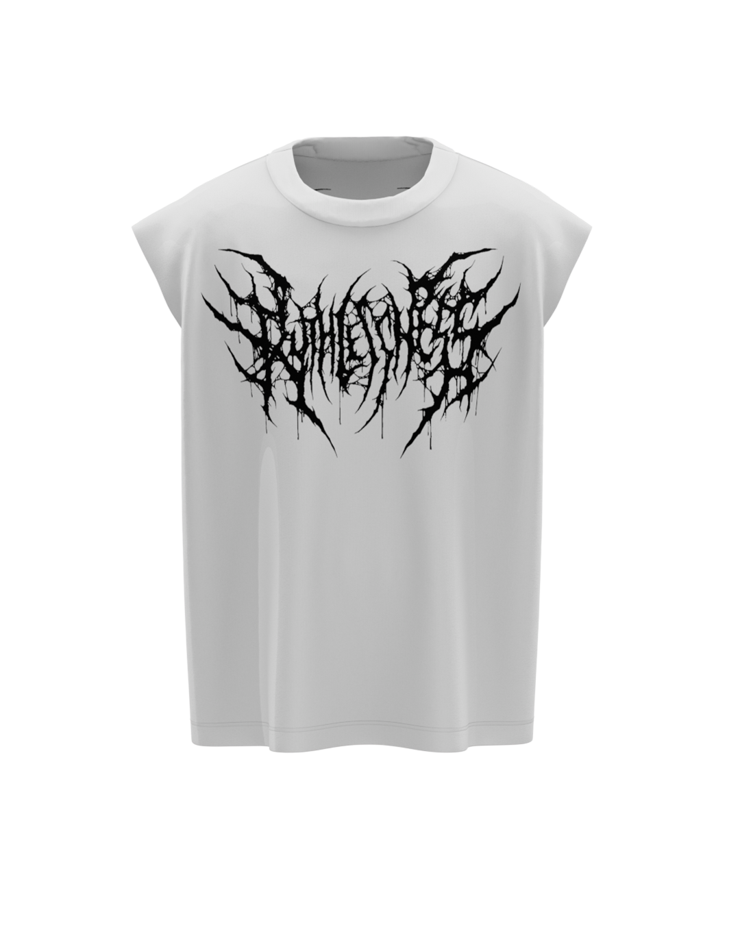 White Ruthless Boxy Vest