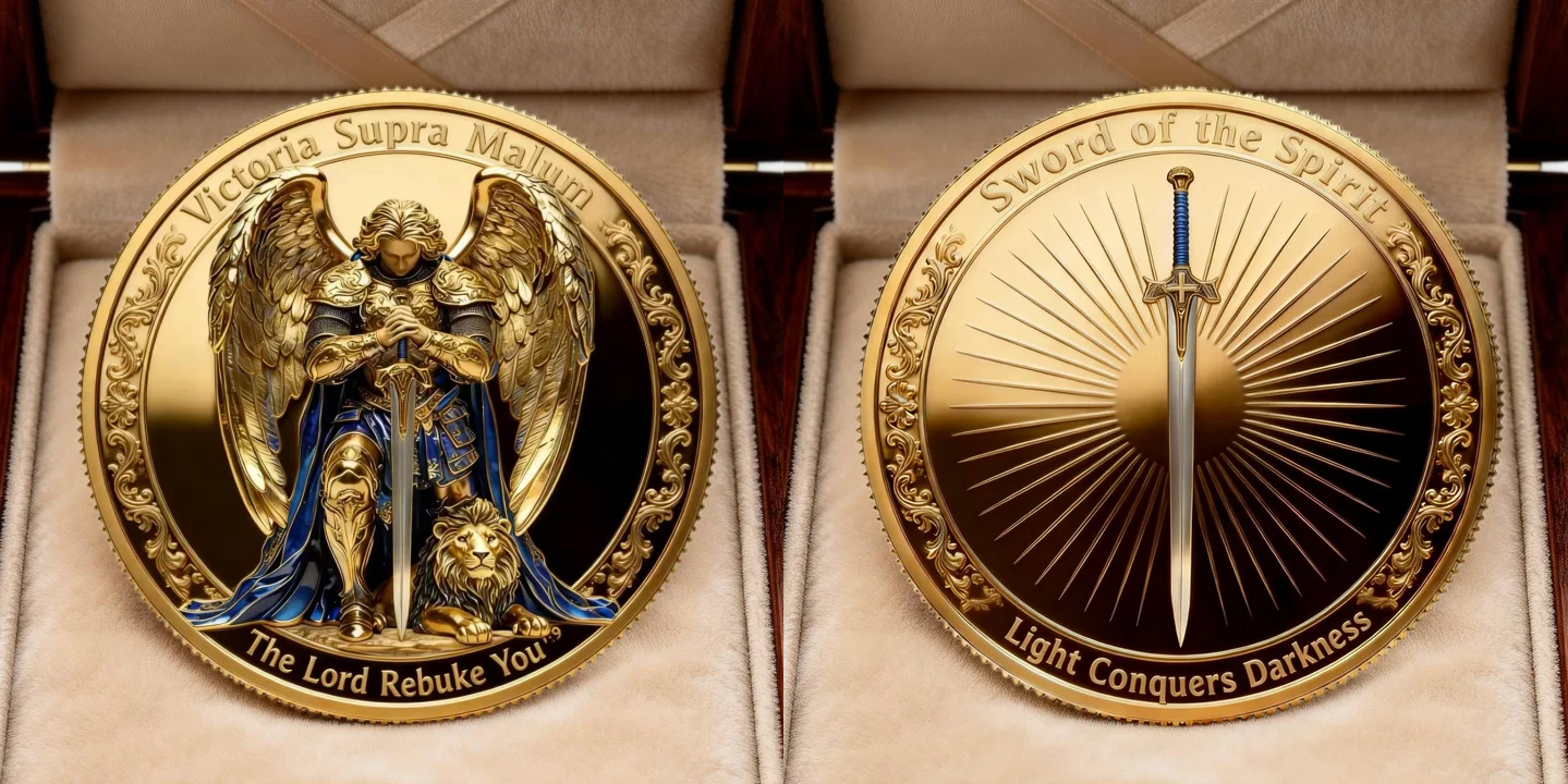 🏆Flash Sale 60% OFF - St. Michael the Archangel – “Victory Over Evil” Commemorative Coin