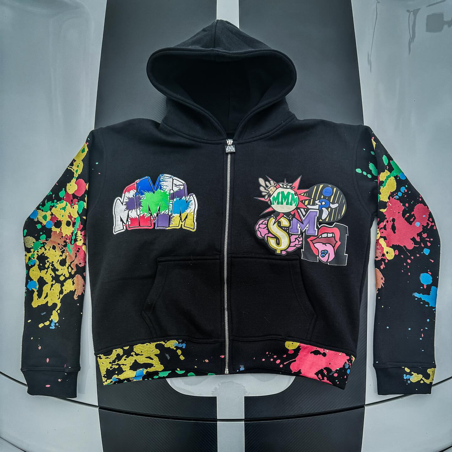 Hip Hop Street Graffiti Zip-Up Hoodie