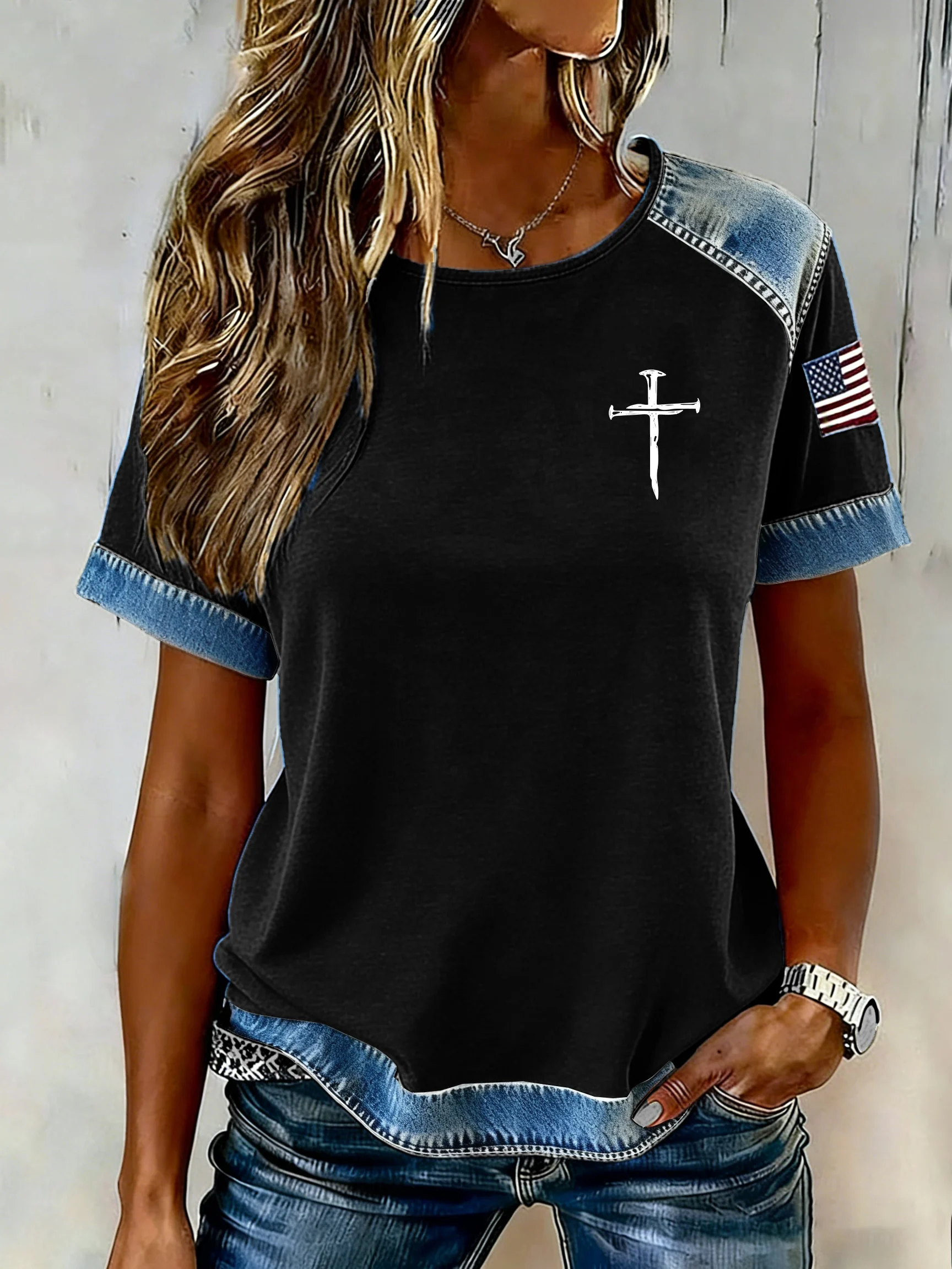 Women's casual faith-themed T-shirt-Fast Shipping
