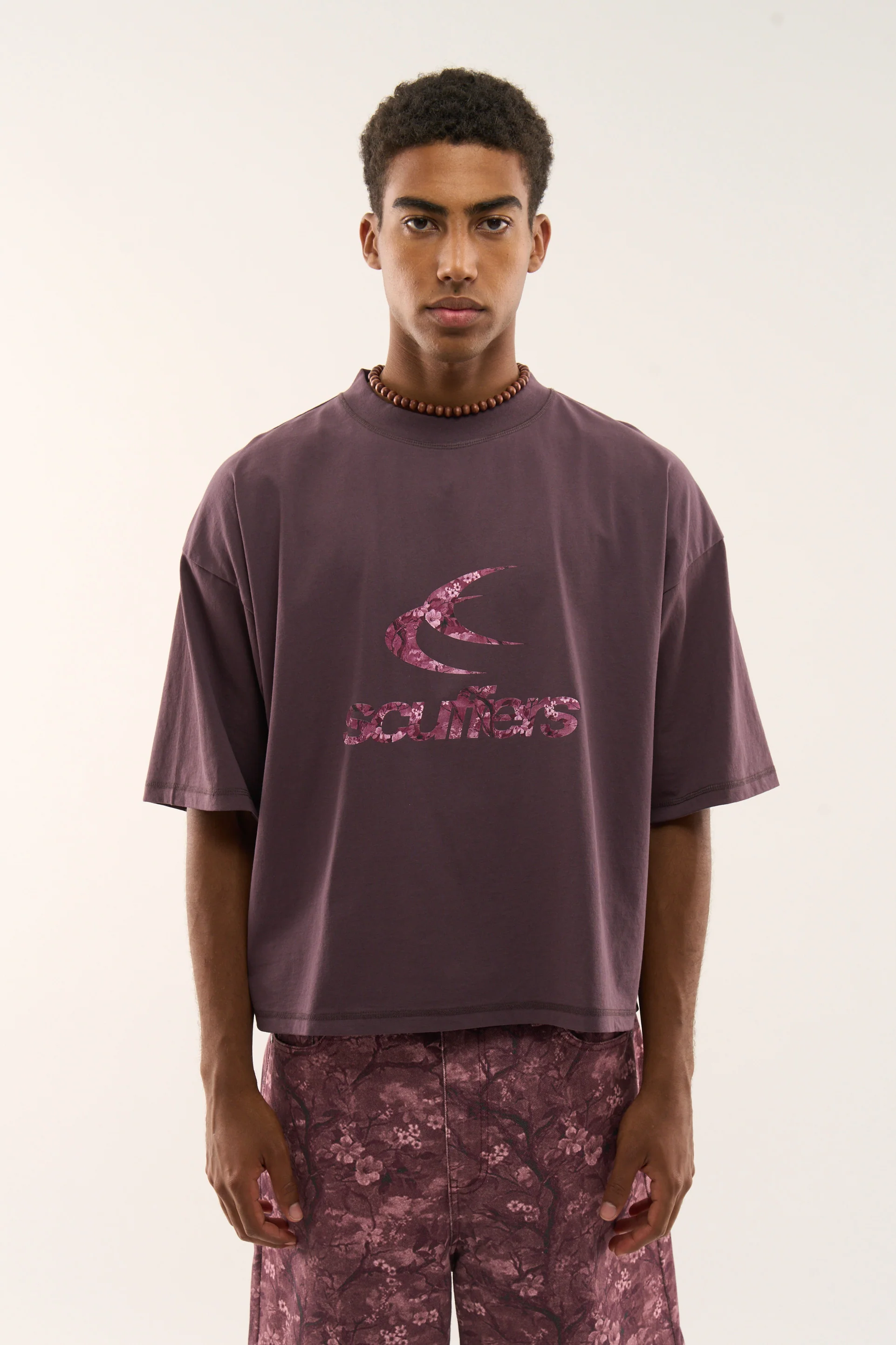 Real Flower Burgundy T-Shirt