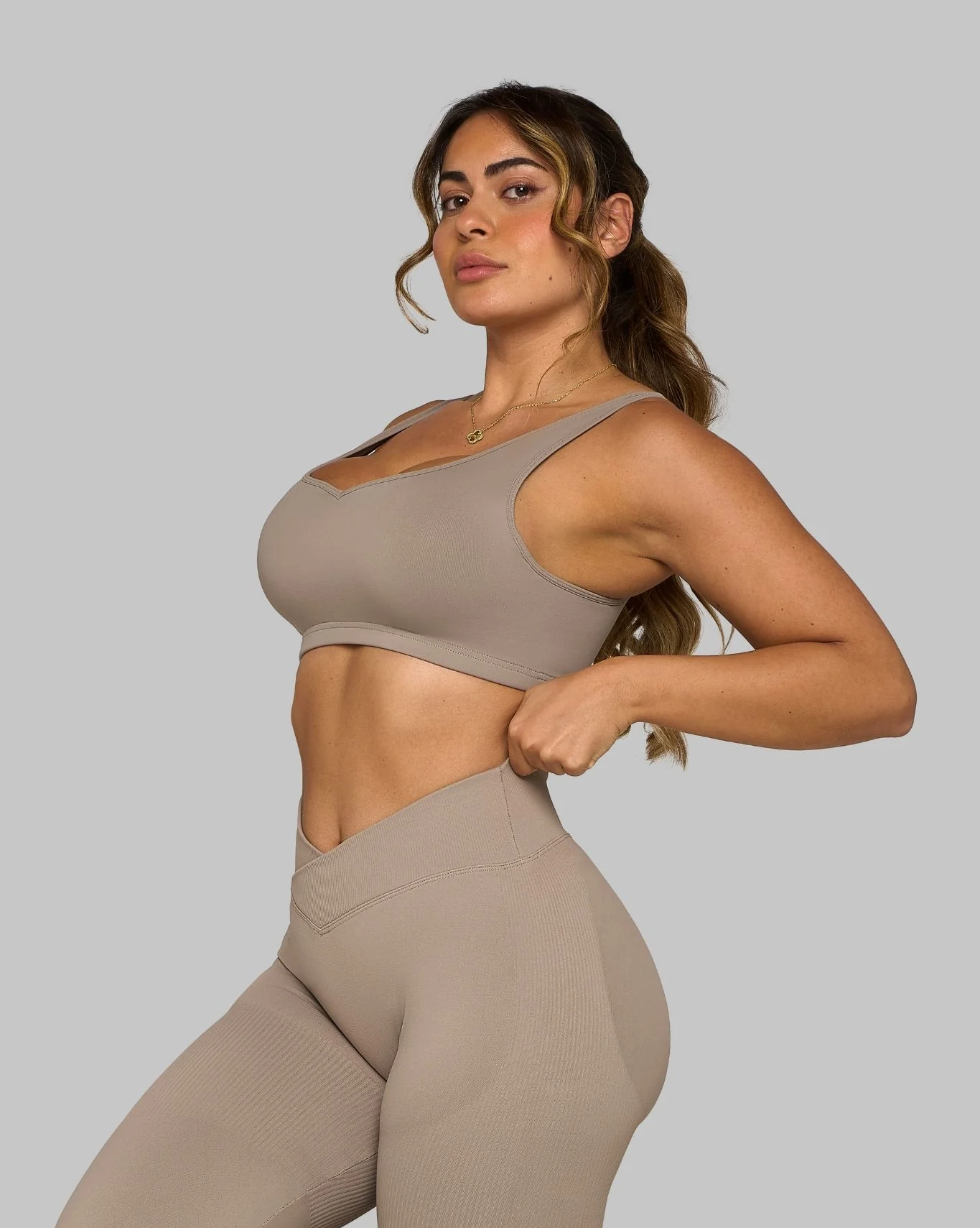 Elevate™ Sweetheart Impact Bra | Latte