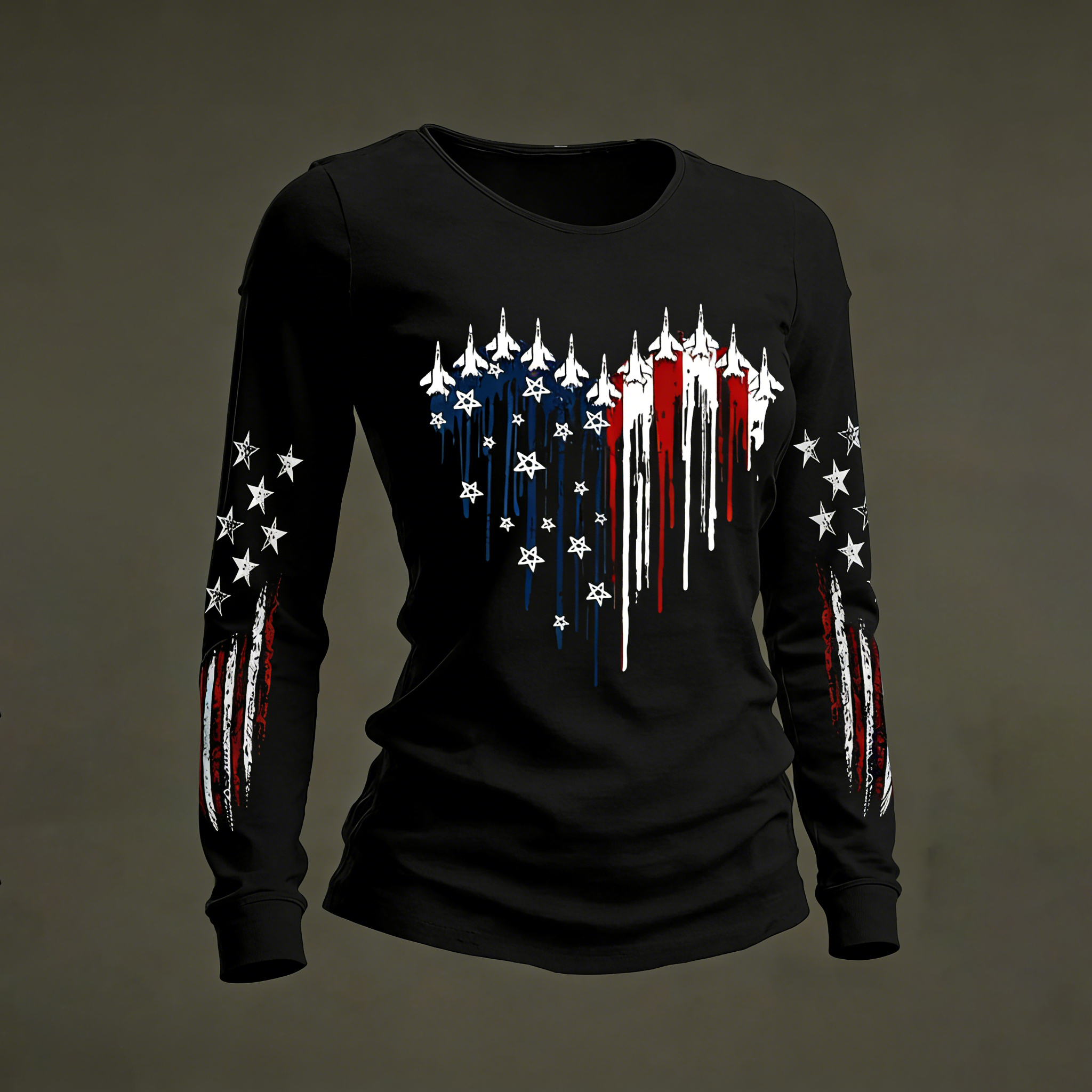 Women's casual faith-inspired long-sleeved T-shirt