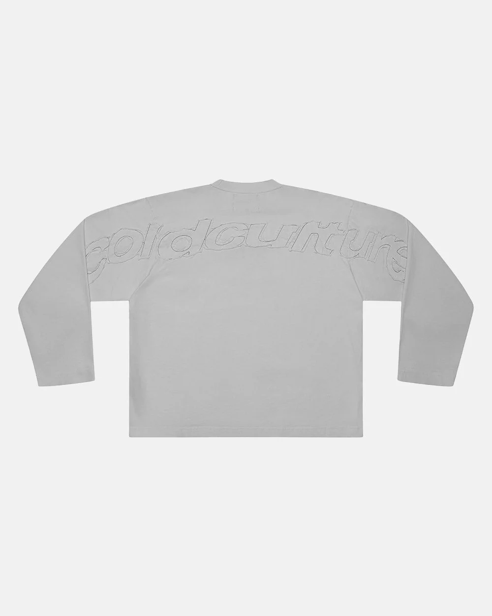 DISTRESS CURVED LONGSLEEVE GREY