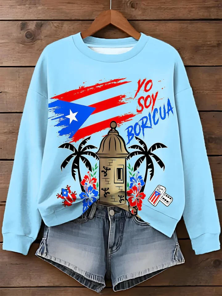 Puerto RIco Benito Bowl Printed Sweatshirt