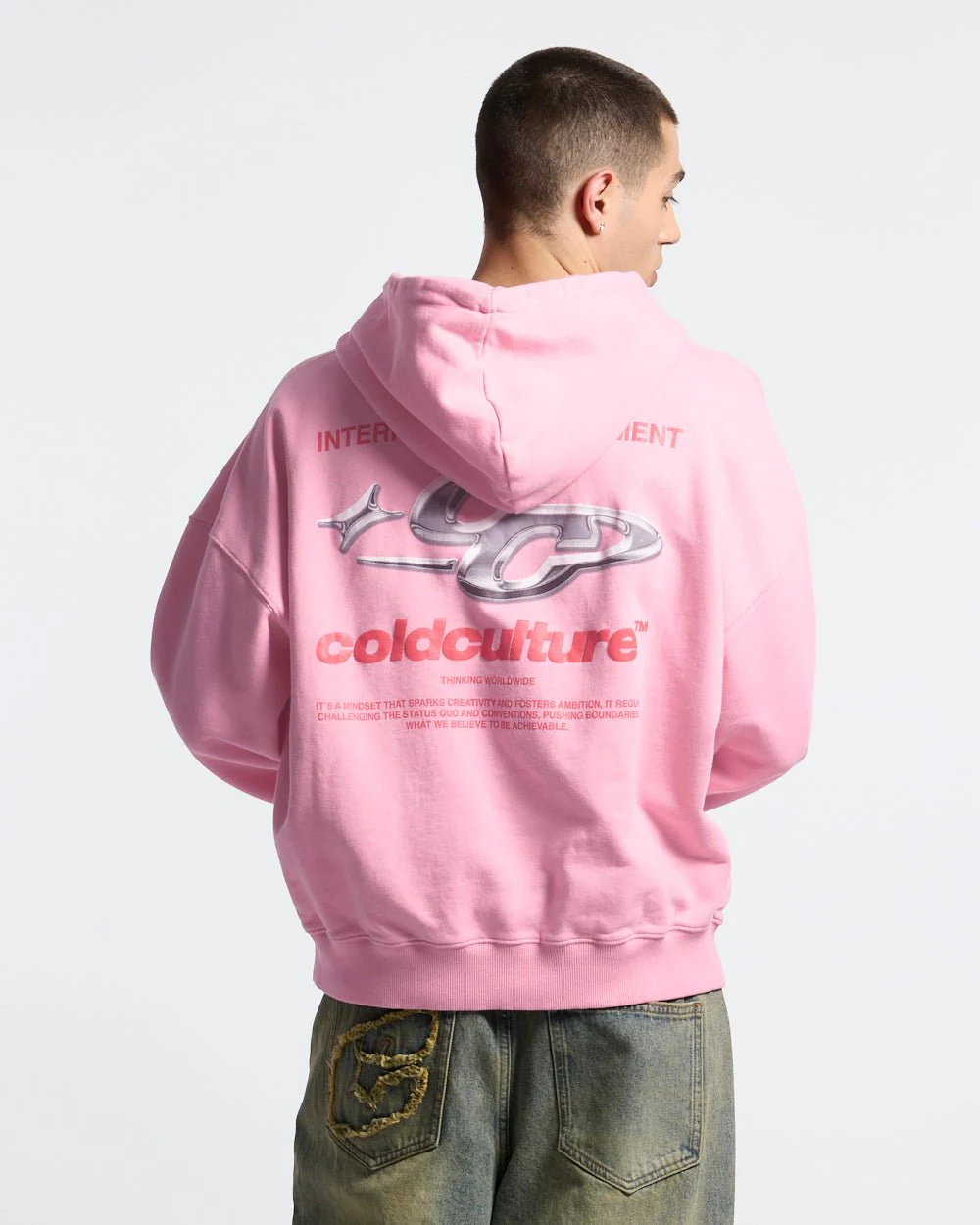 SPARKLY HOODIE PINK