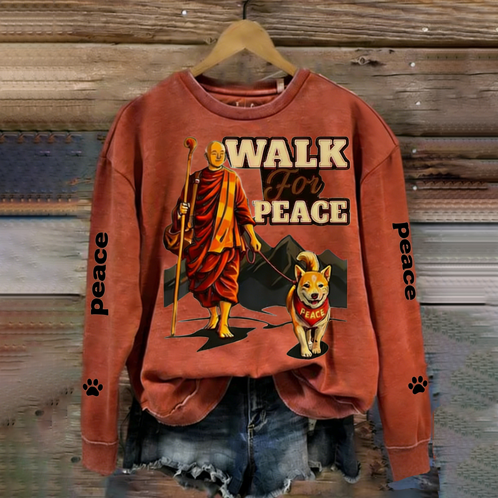 Women's Walk For Peace Art Print Sweatshirt
