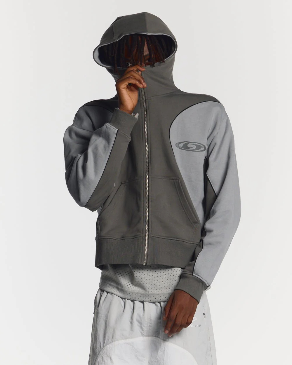 RUSH ZIPPER HOODIE GREY