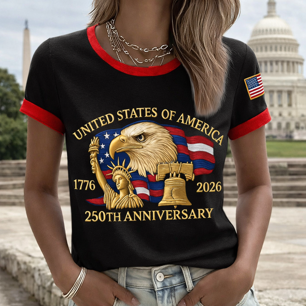 Women's 250th Anniversary Print Vintage T-Shirt