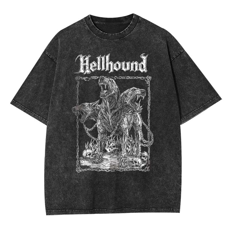 Hell Hound Cerberus Washed T-shirt