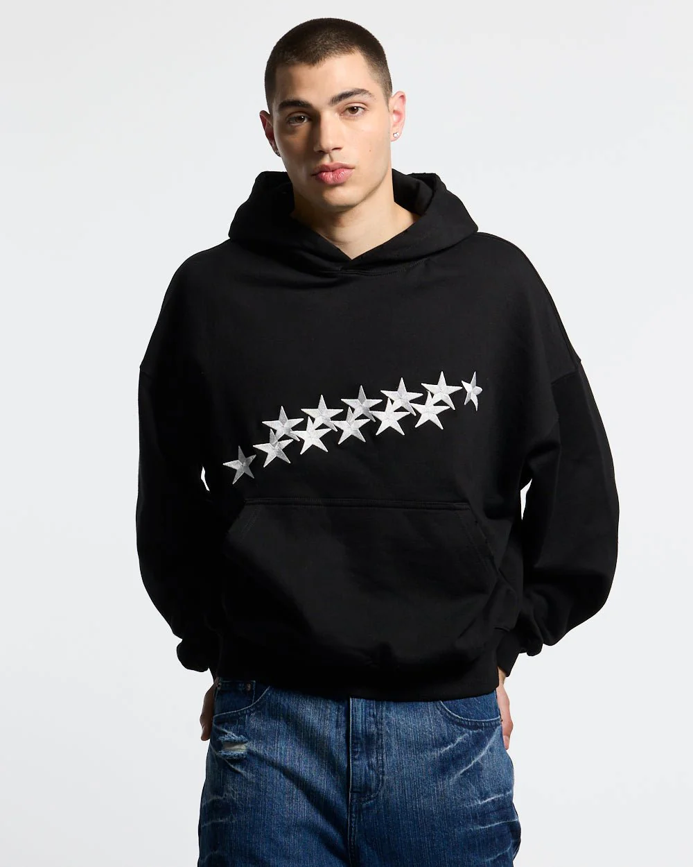 STARS HOODIE BLACK