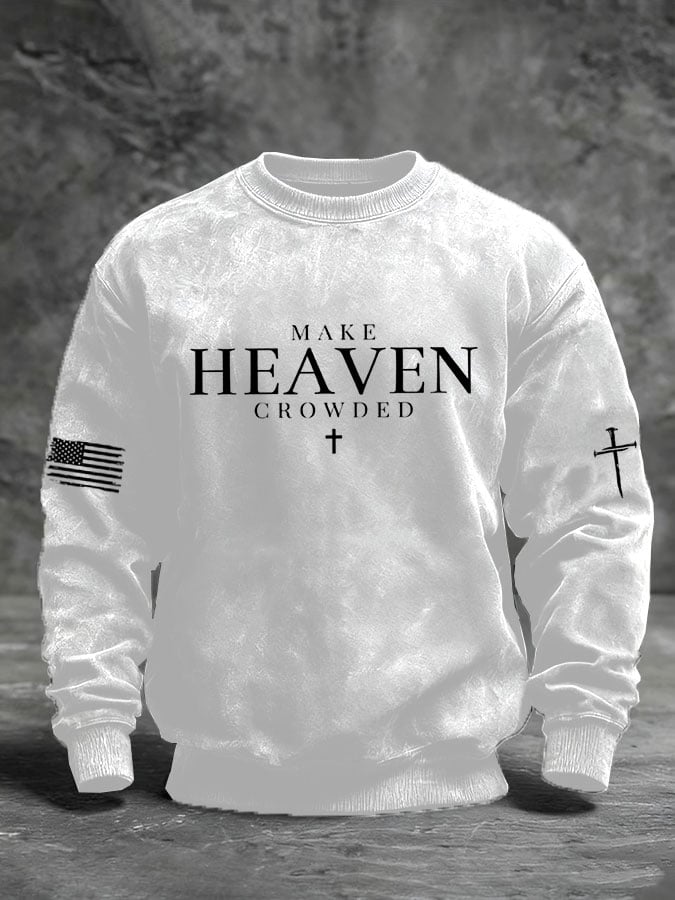Men's Faith Print Casual Sweatshirt