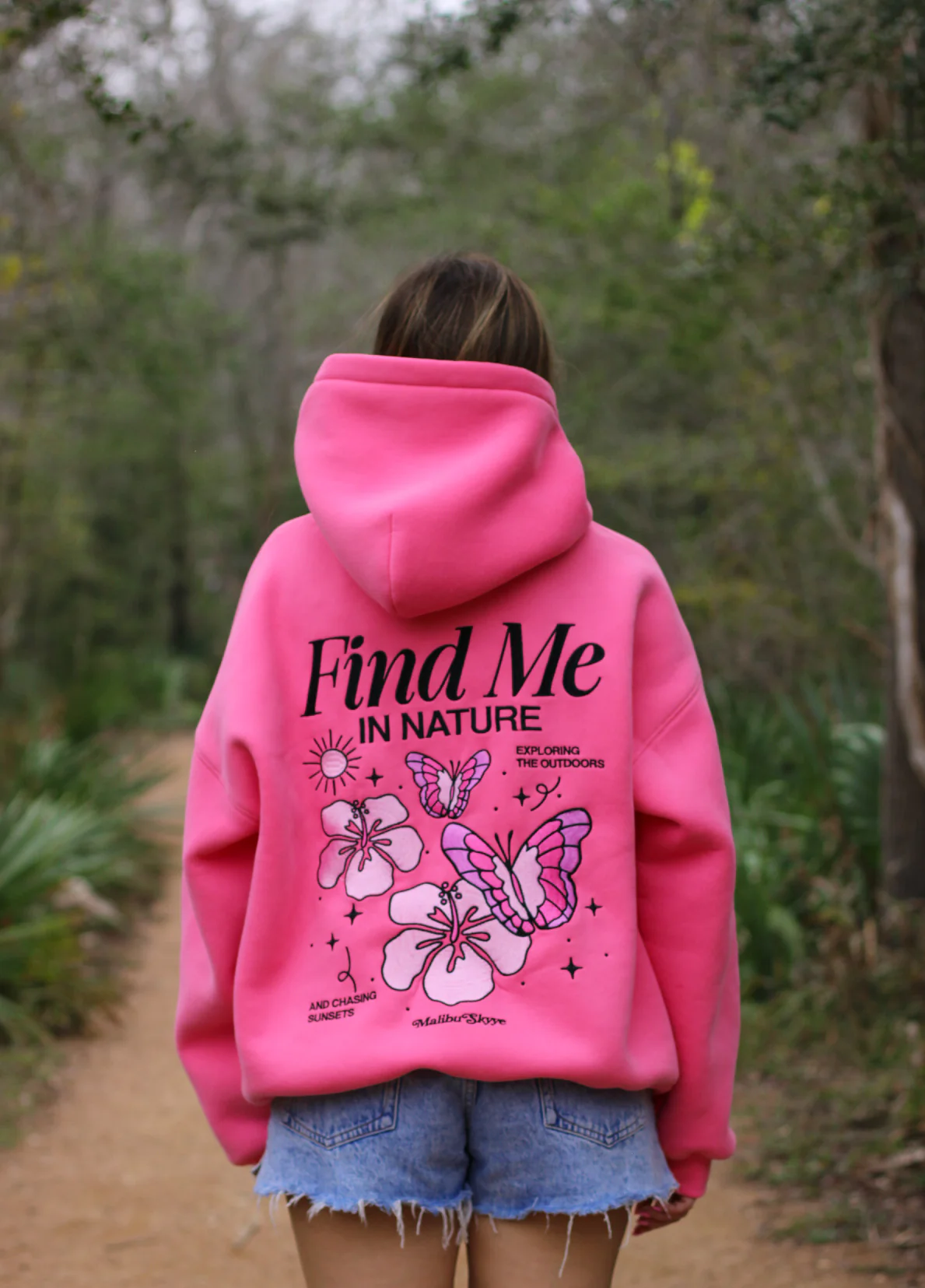 Find Me in Nature Hoodie - Fuchsia