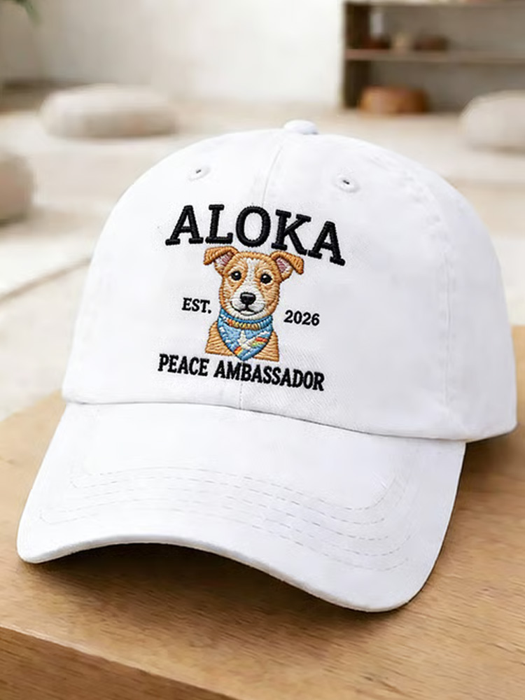 Walk For Peace Printed Casual Hat