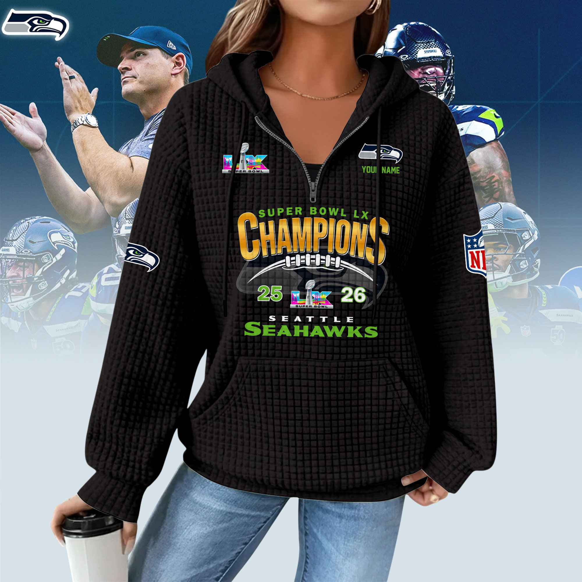 2QRNCVSEAH358301 Woman Hoodie