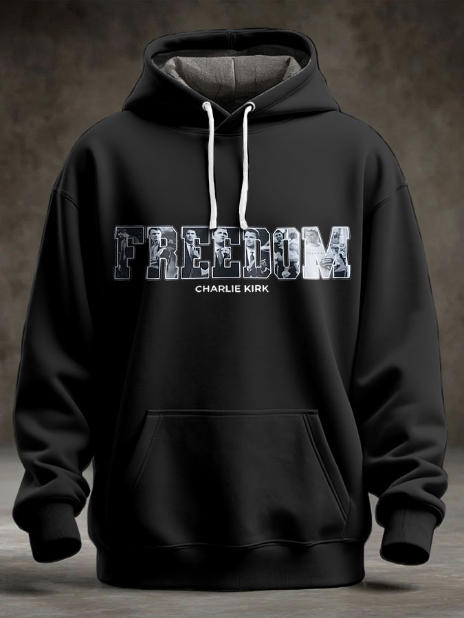 Men's Freedom True Patriot Memorial Printed Hoodie