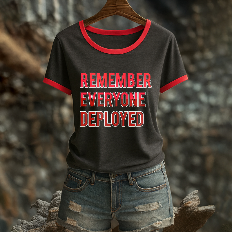 Women's Red Friday Print T-Shirt