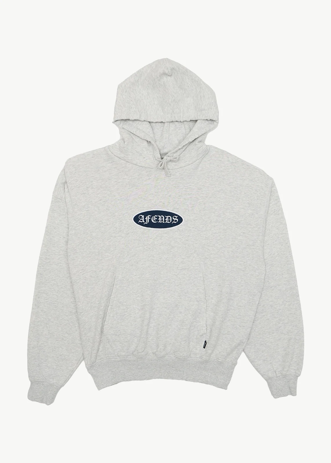 AFENDS Mens Supply - Pull On Hood - Grey Marle