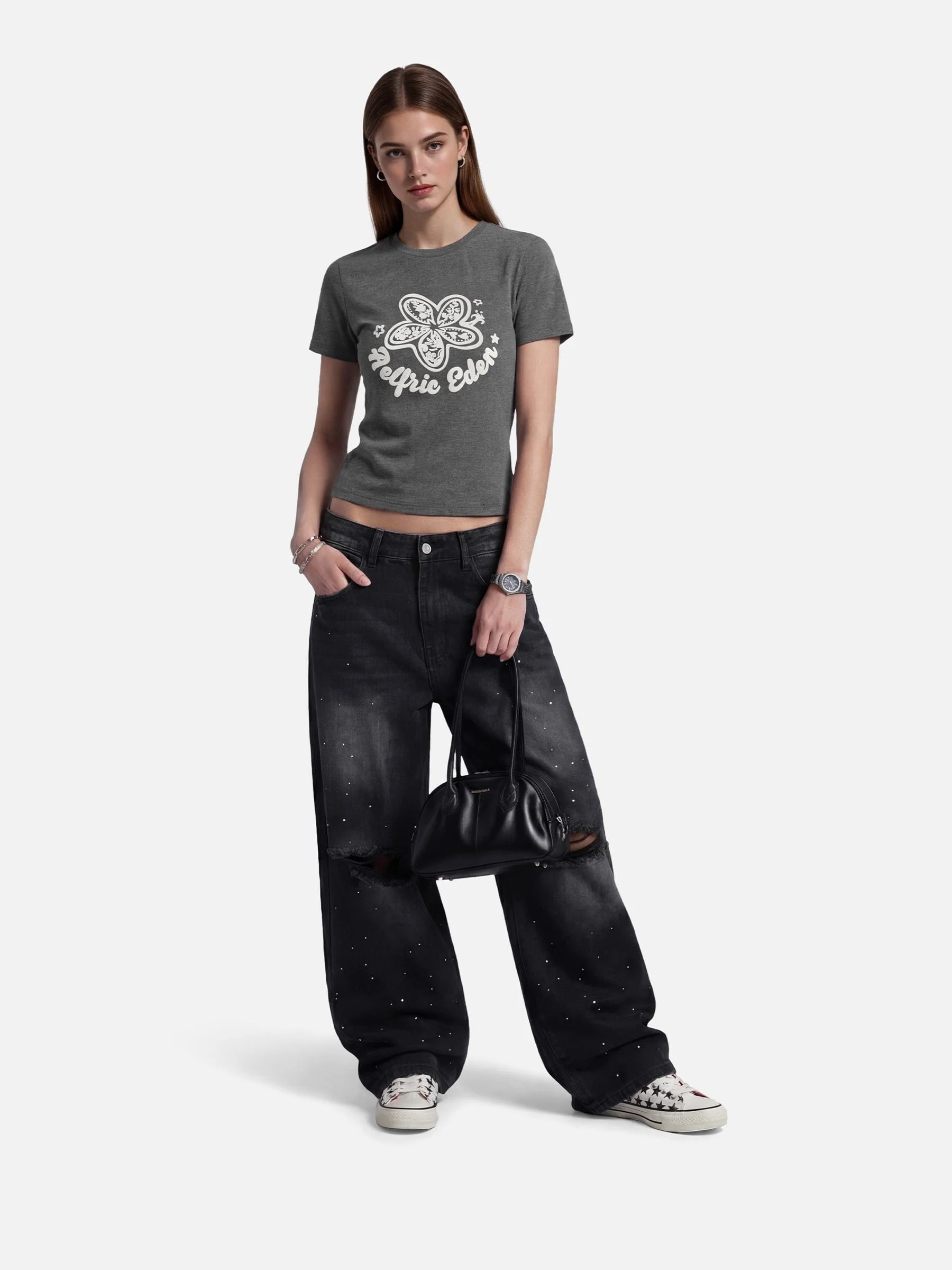 Aelfric Eden Floral Graphic Baby Tee