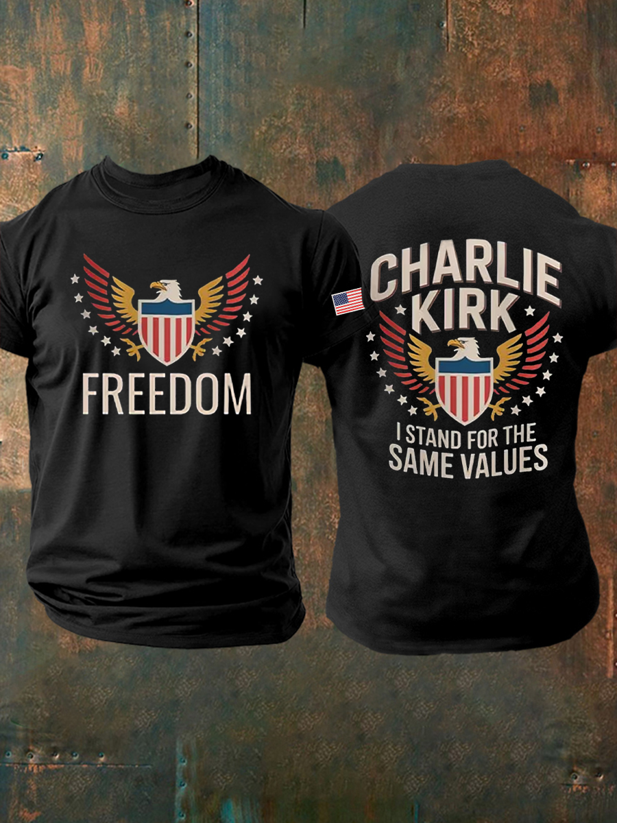 Men's Freedom Is Not Free R.I.P Charlie Kirk Short Sleeve T-shirt