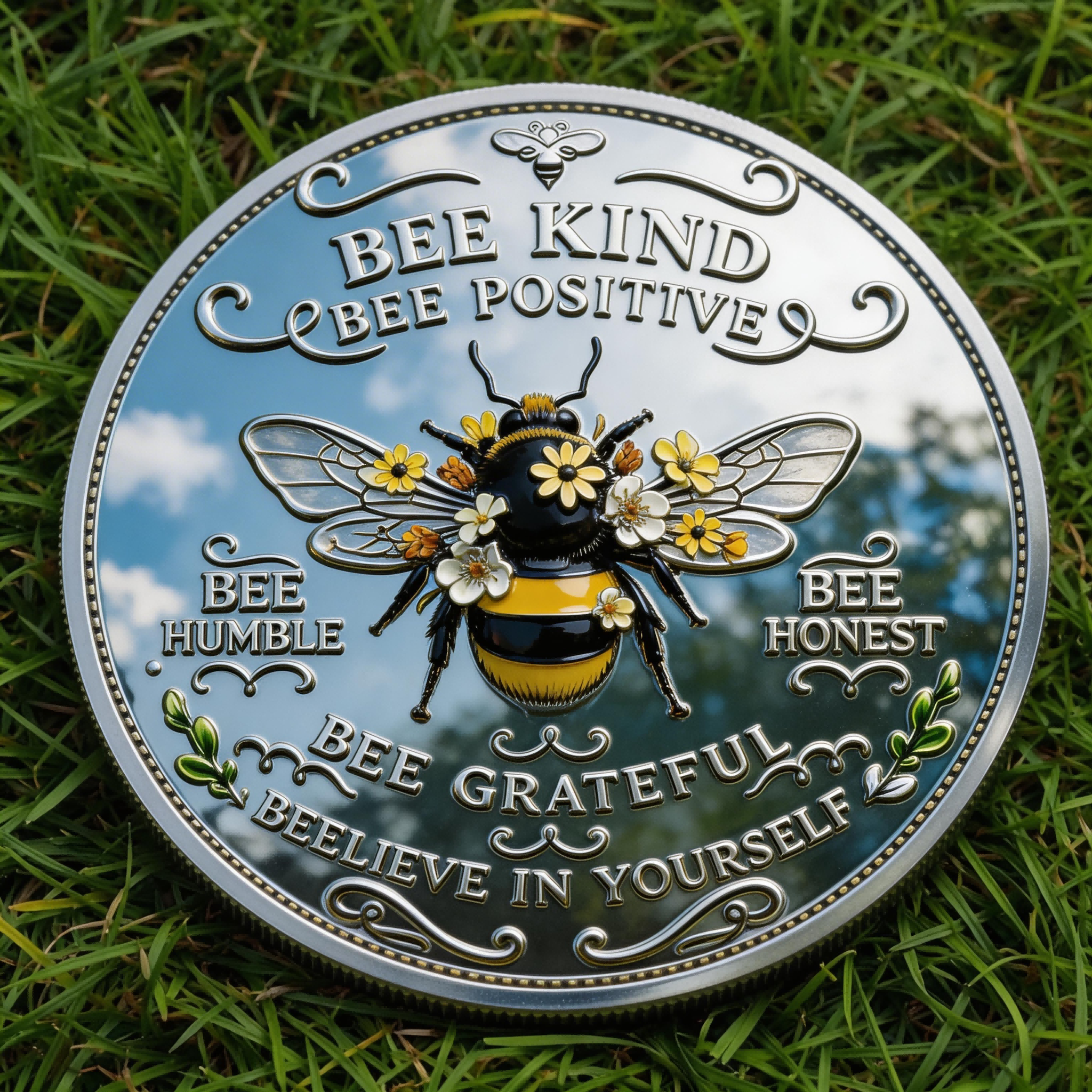 🏆250TH ANNIVERSARY SALE- 60% OFF - Bee Kind Positivity Commemorative Coin 🐝🪙🌼