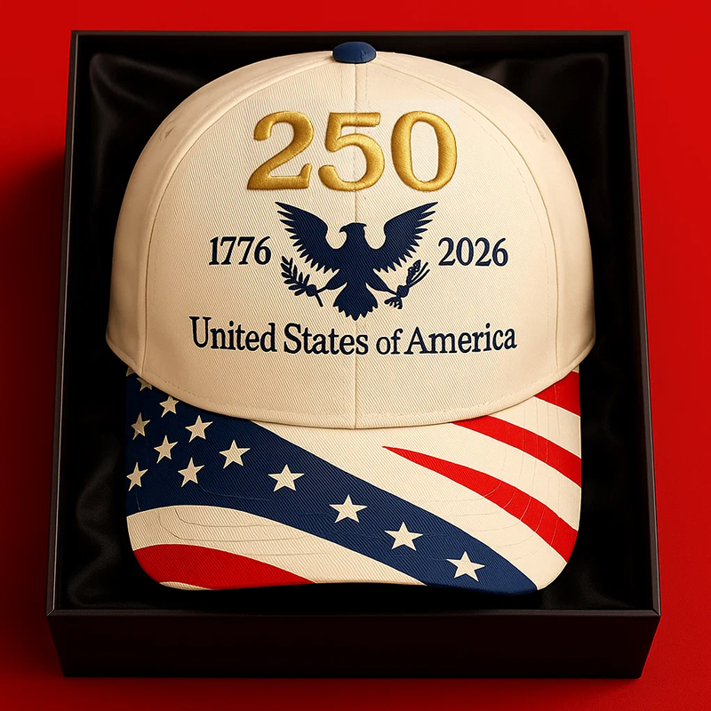 US 250th Anniversary Printed Casual Hat