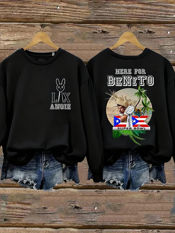Women's Puerto Rico Print Sweatshirt