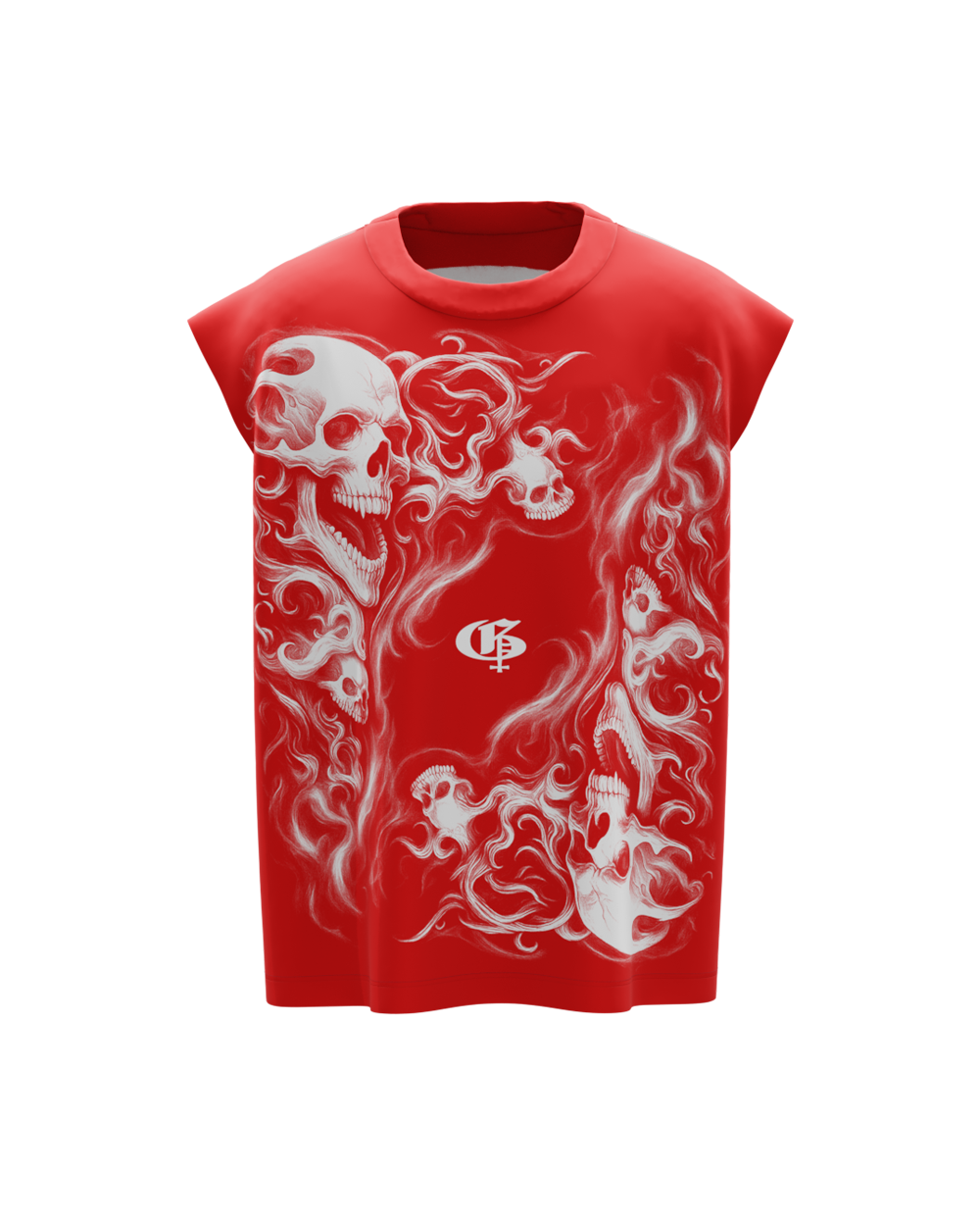 Sinner Red Boxy Unisex Vest