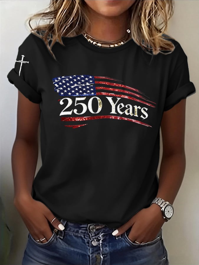 Women's Faith Cross 250 Years T-Shirt