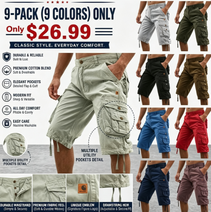 Men's Tactical Shorts Capri Cargo Shorts Cargo Shorts Shorts Hiking Shorts