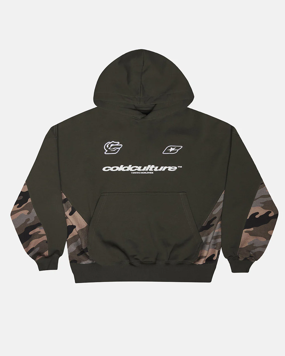 RACING CAMO HOODIE DARK GREEN