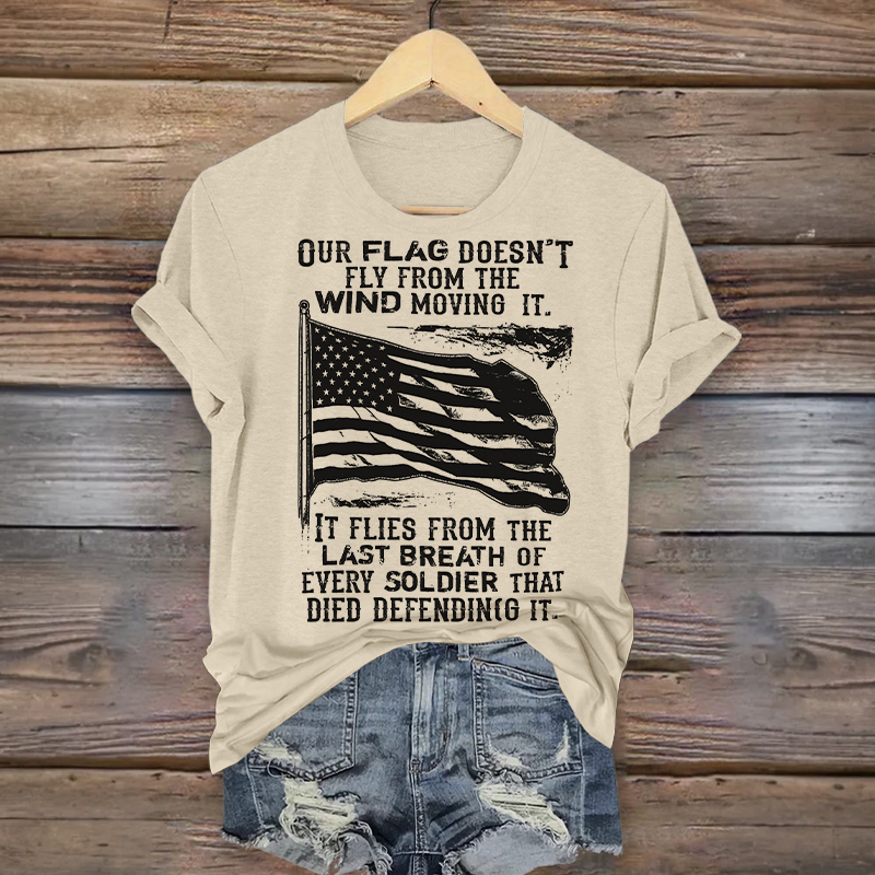 Women's Veteran Casual Printed T-shirt
